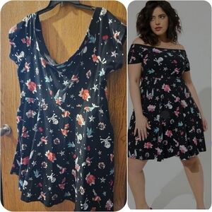 Torrid Betsey Johnson off shoulder dress size 3!